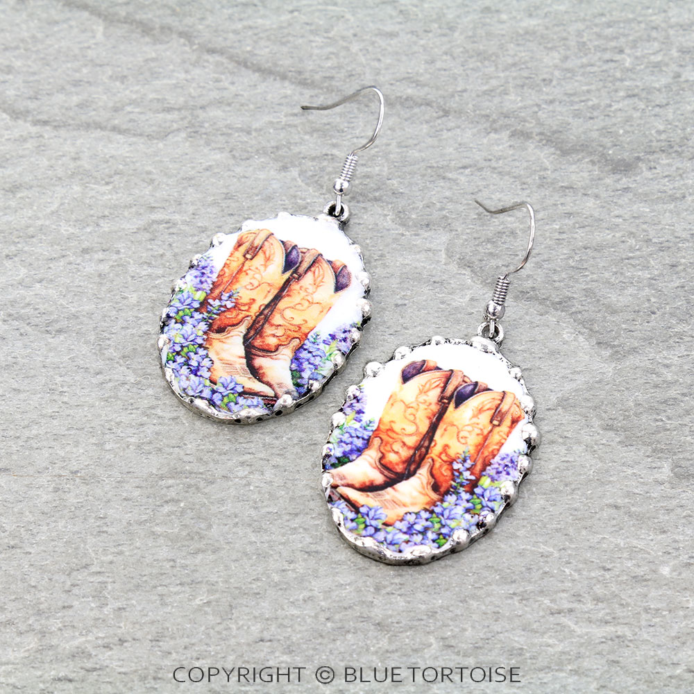 3D Ball TXR Printing Dangle Earrings