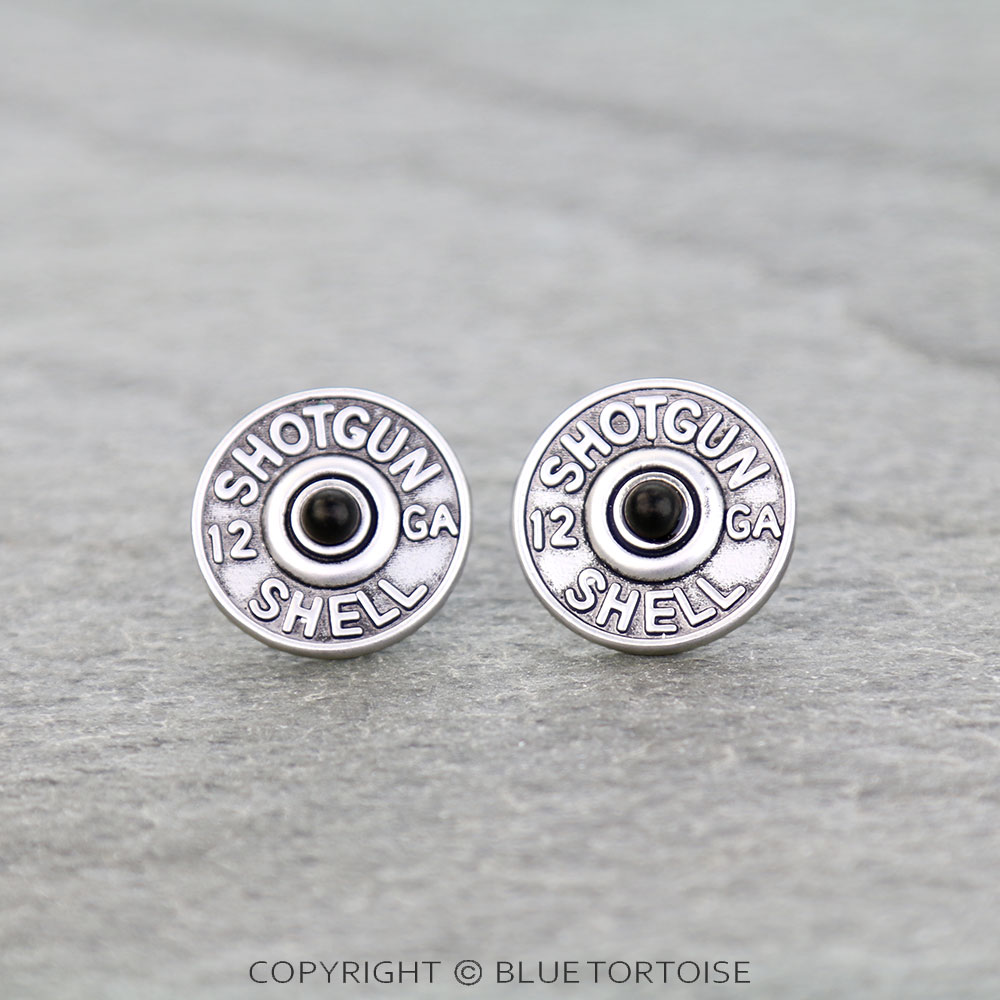 Superior Western Shotgun Shell Stud Earrings