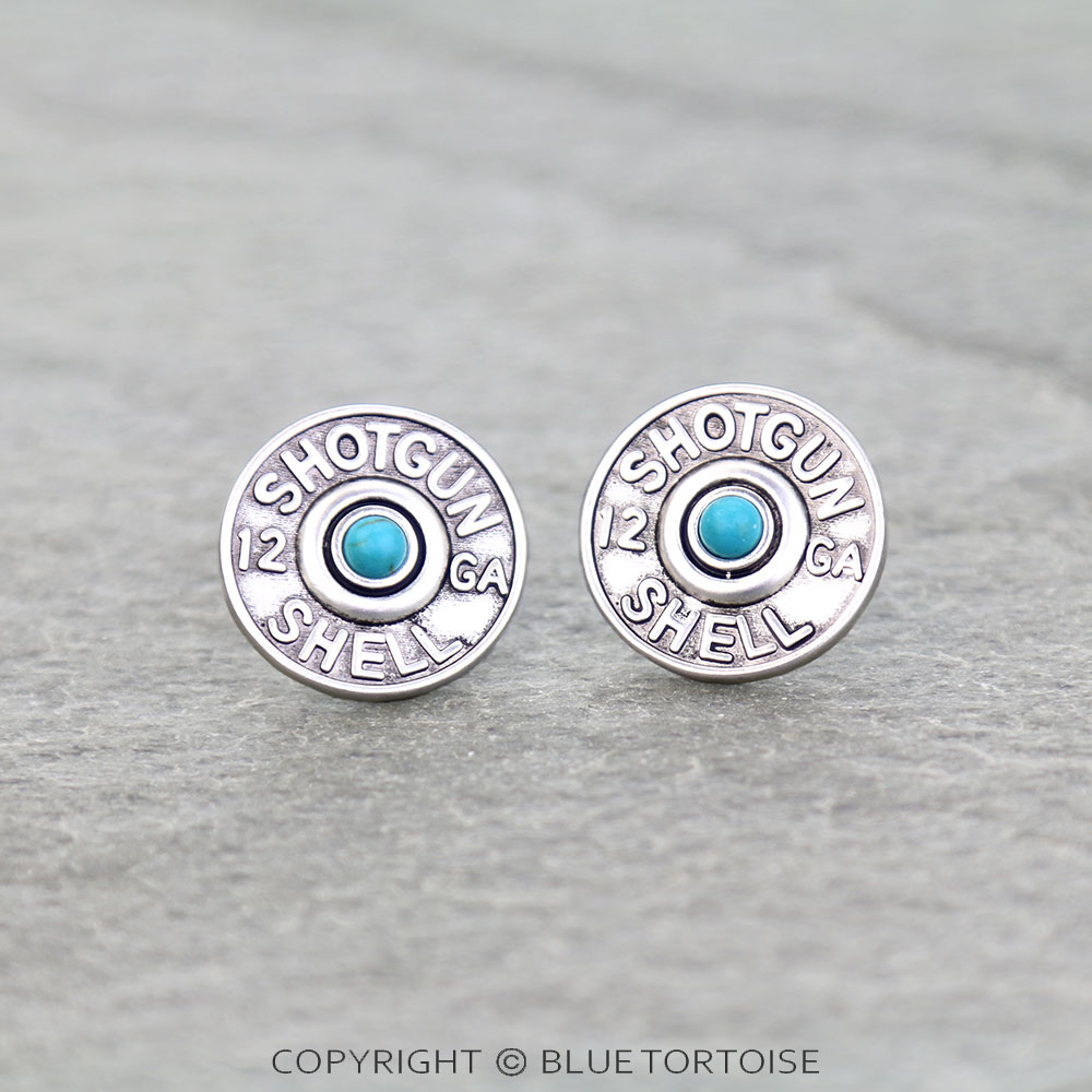 Superior Western Shotgun Shell Stud Earrings