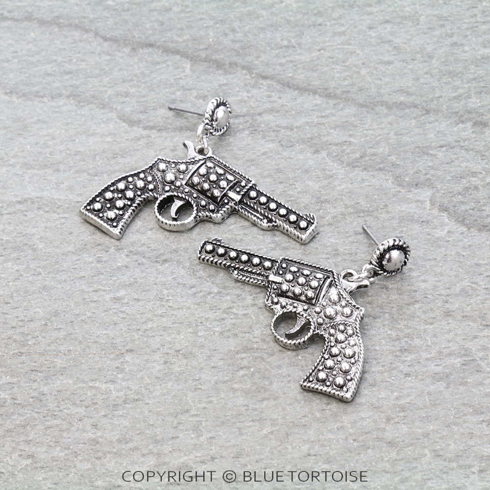 Western Ball TXR Revolver Stud Earrings