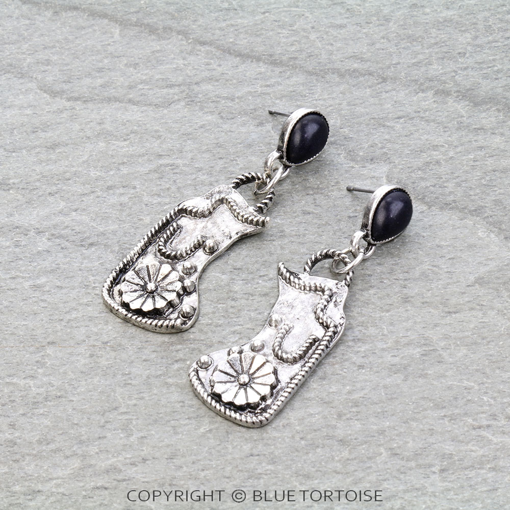 Western Horse Saddle Stud Earrings