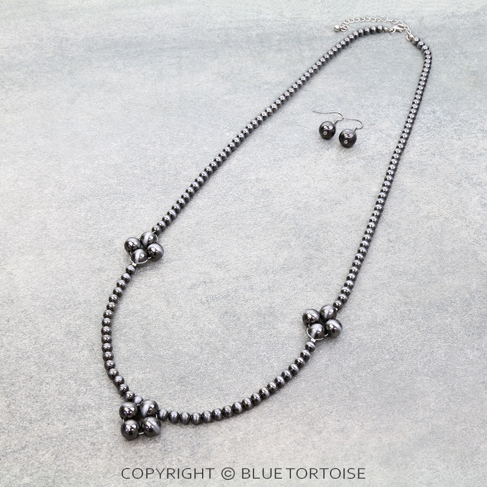 Navajo Style Pearl Necklace Set