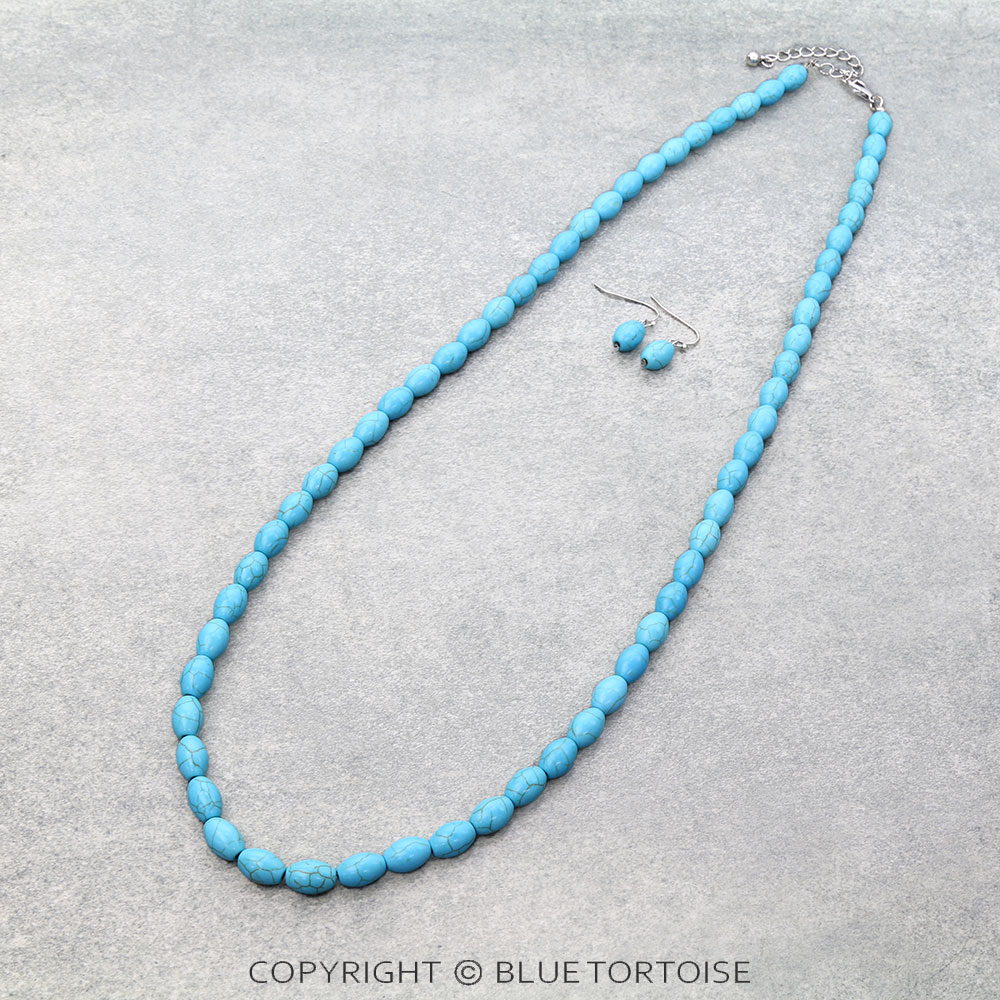 Western TQS Stone Necklace Set