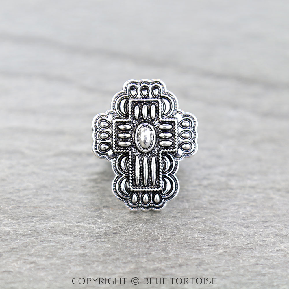 Western Ball TXR Cross Stretch Ring