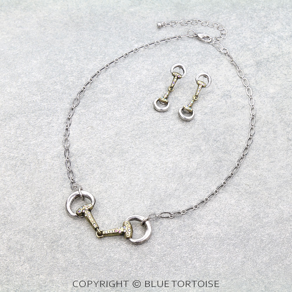 Western Horsebit Necklace Set
