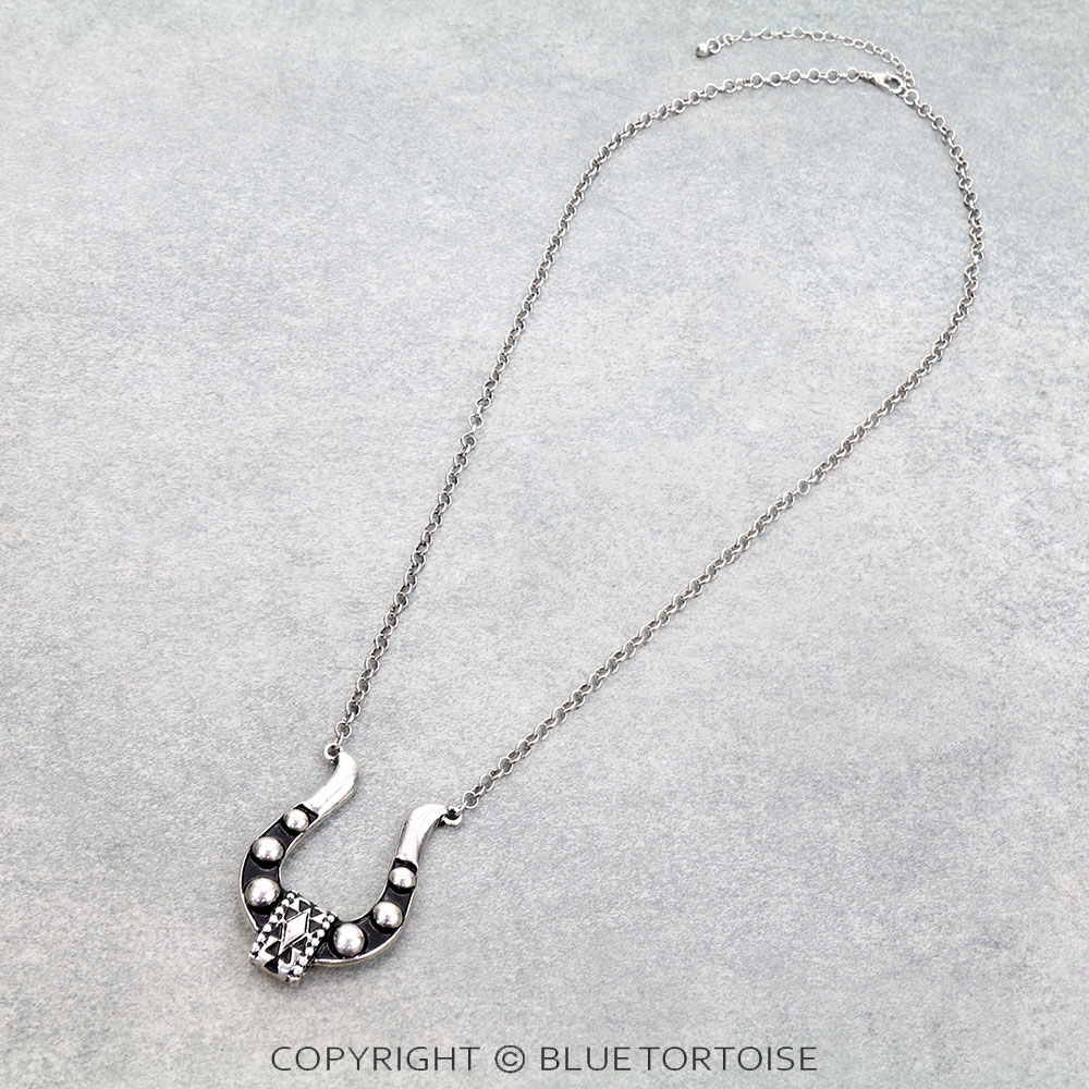 Western Horseshoe Aztec Necklace