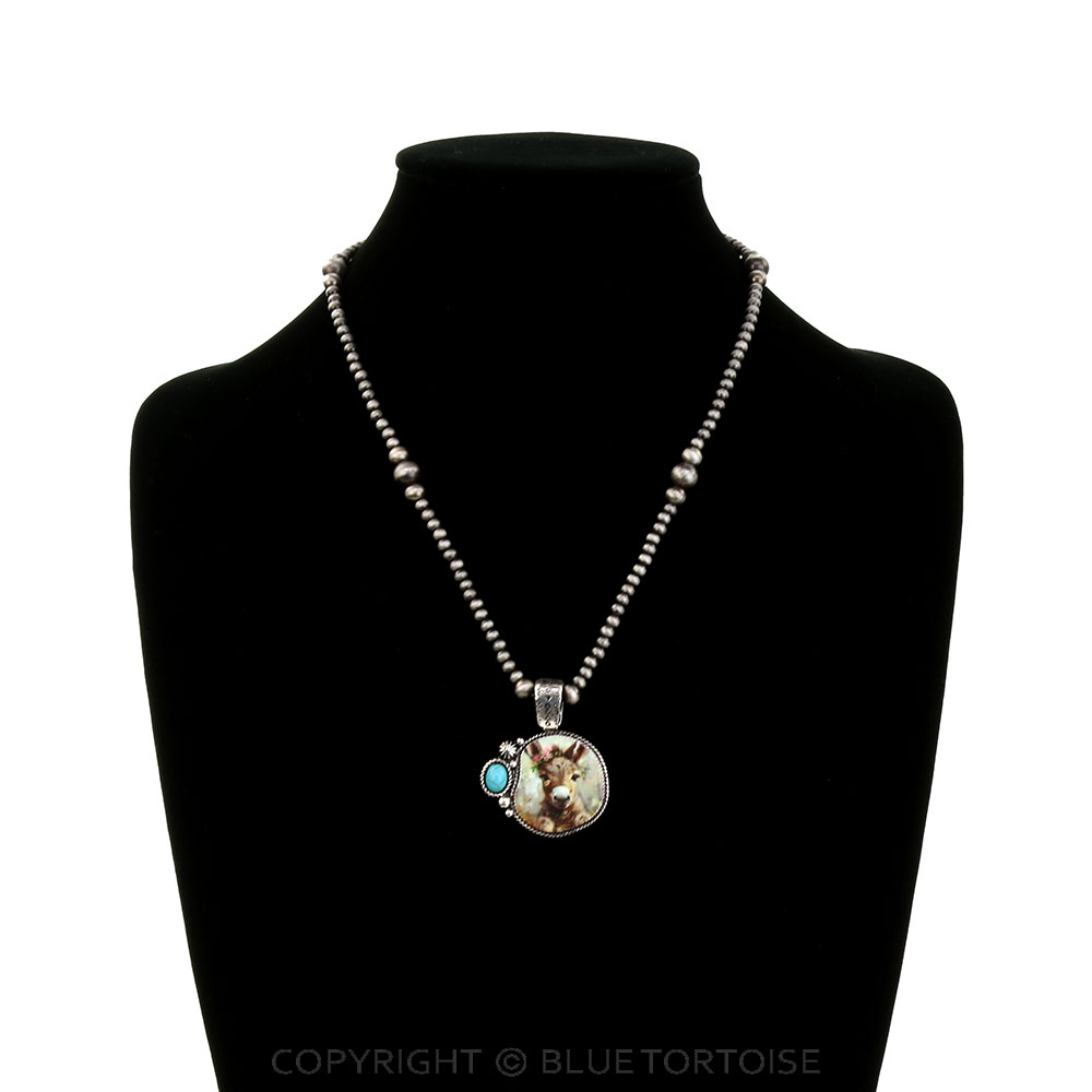 Western Farm Animal Print Necklace - Image 2
