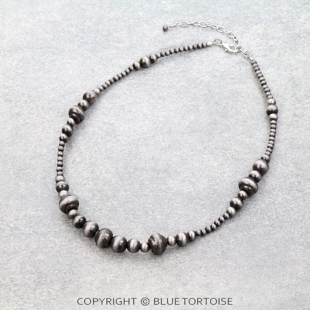 Pastry Navajo Style Pearl Necklace