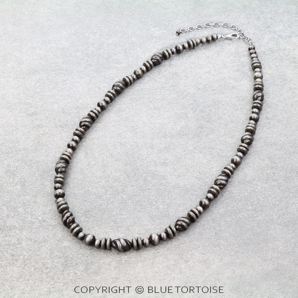 Pastry Navajo Style Pearl Necklace