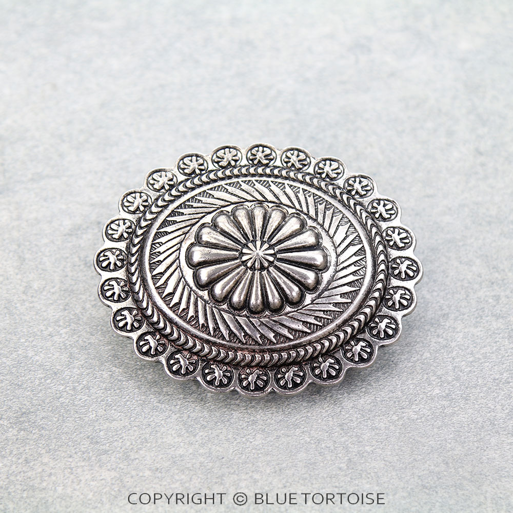 Western Concho Belt Buckle