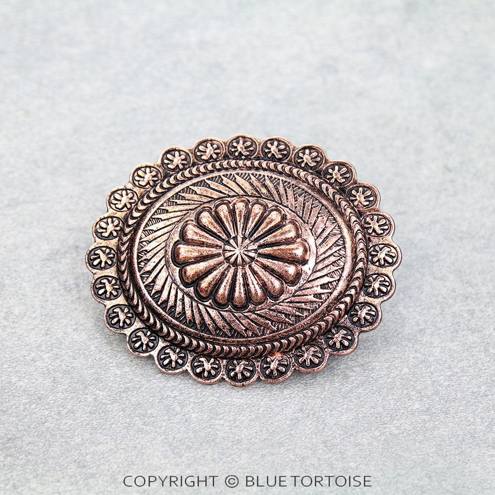 Western Concho Belt Buckle