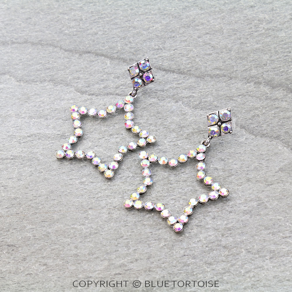 Western Star Stone Stud Earrings