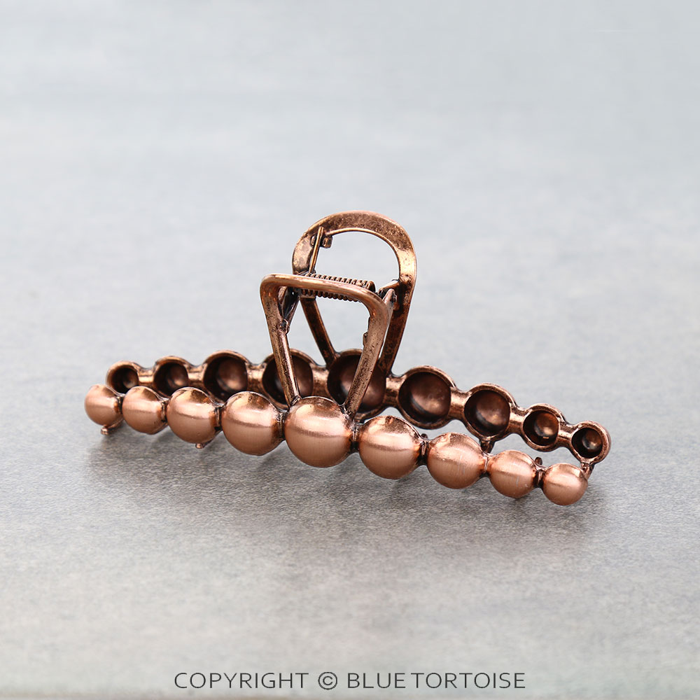 4.50" Brushed Ball Banana Hair Claw Clip