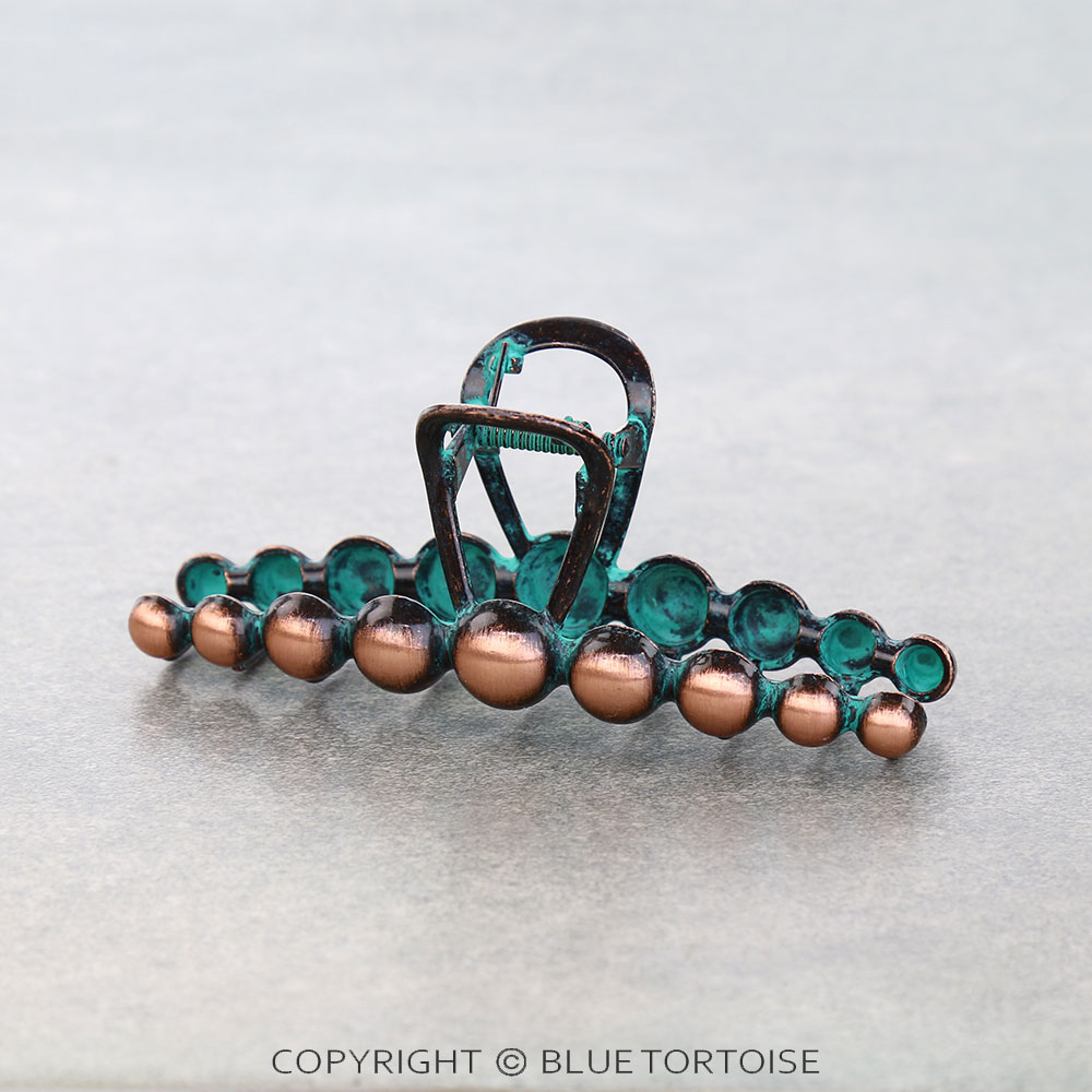 4.50" Brushed Ball Banana Hair Claw Clip