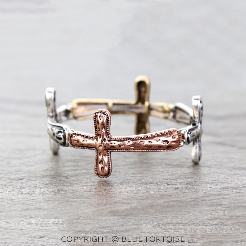 Western Cross Stretch Bracelet