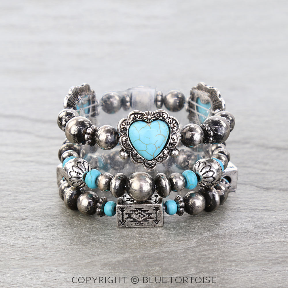 Western Heart Stackable Bracelet