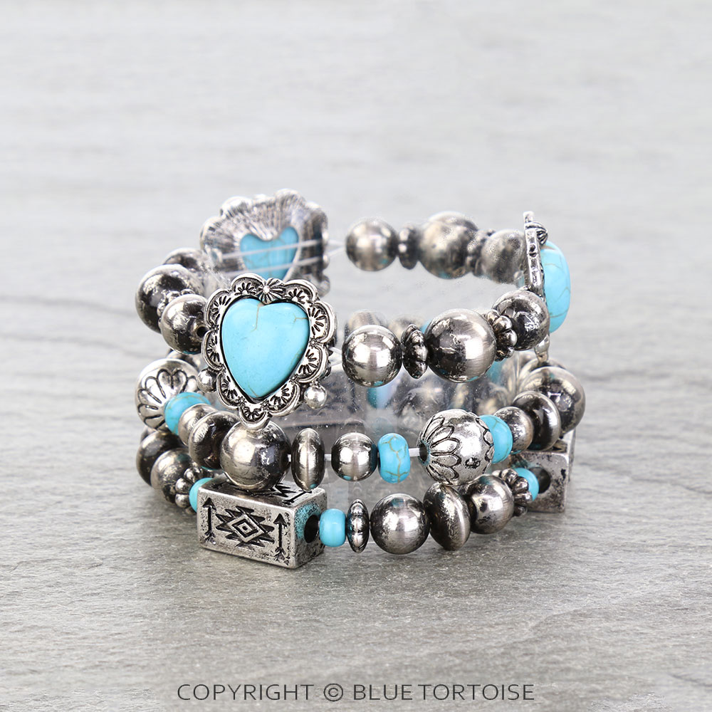 Western Heart Stackable Bracelet - Image 2
