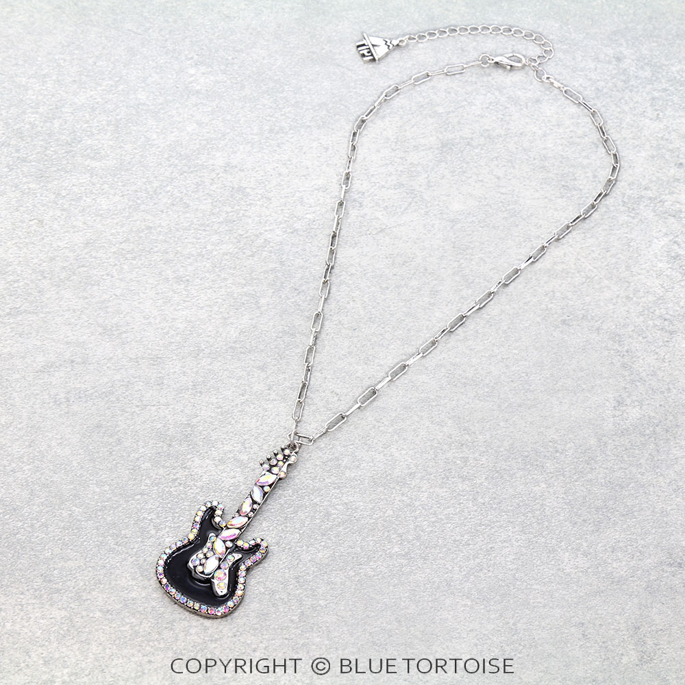 Western Guitar Stone Necklace