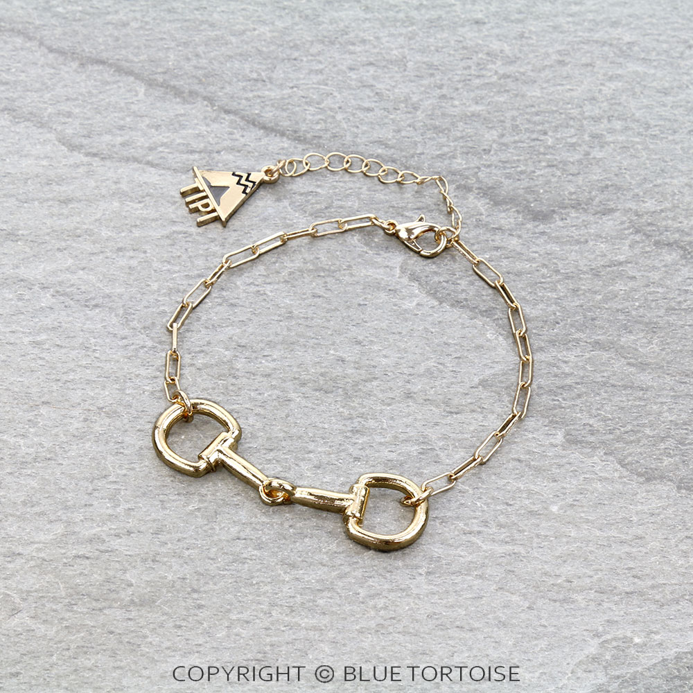 Western Horsebit Link Bracelet