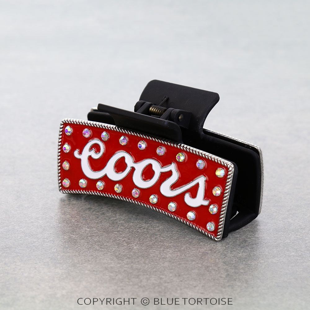 Western Epoxy Logo Hair Claw Clip