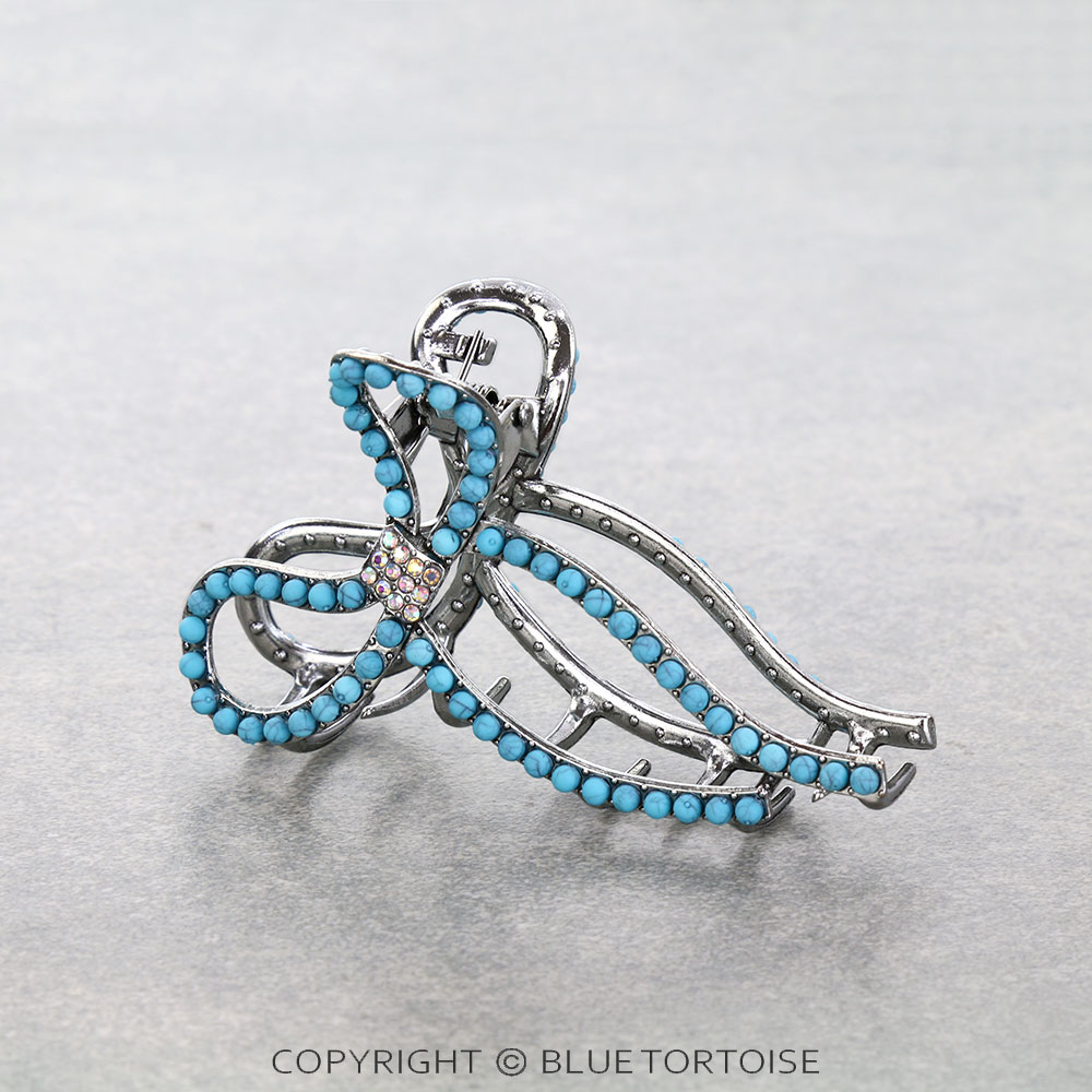 Western Bow Shape Hair Claw Clip - Image 2