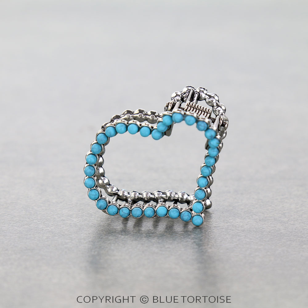 Western Heart Shape Hair Claw Clip