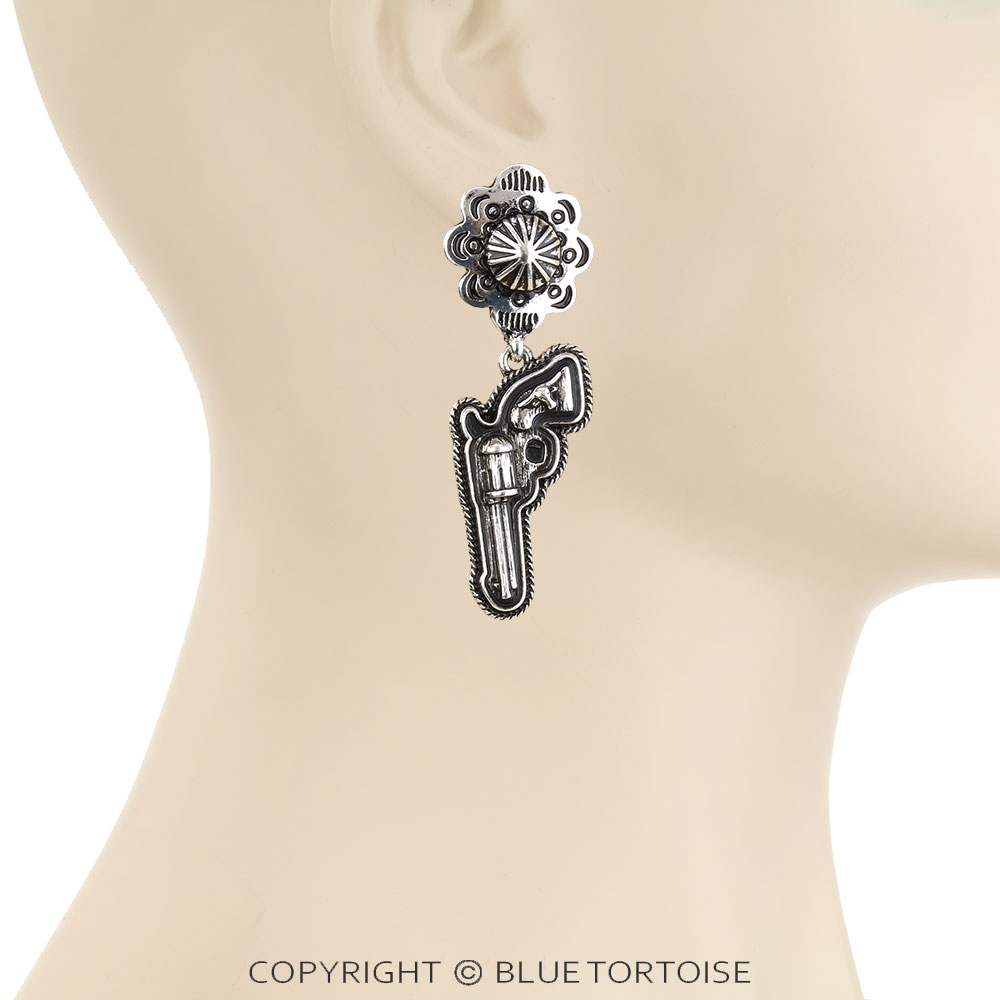 Western Gun Stud Earrings - Image 2