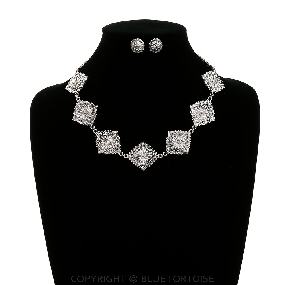 Western Concho Necklace Set - Image 2