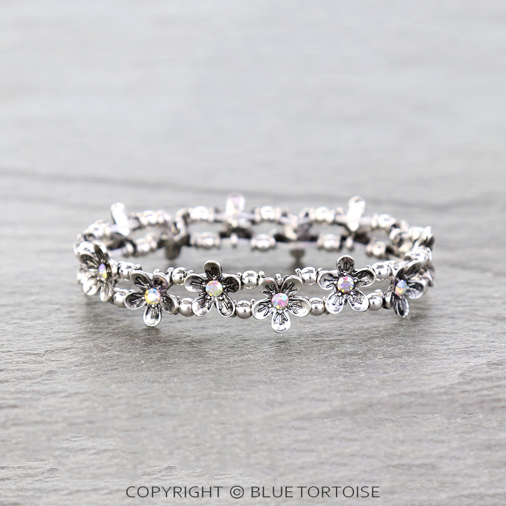 Western Flower Stretch Bracelet