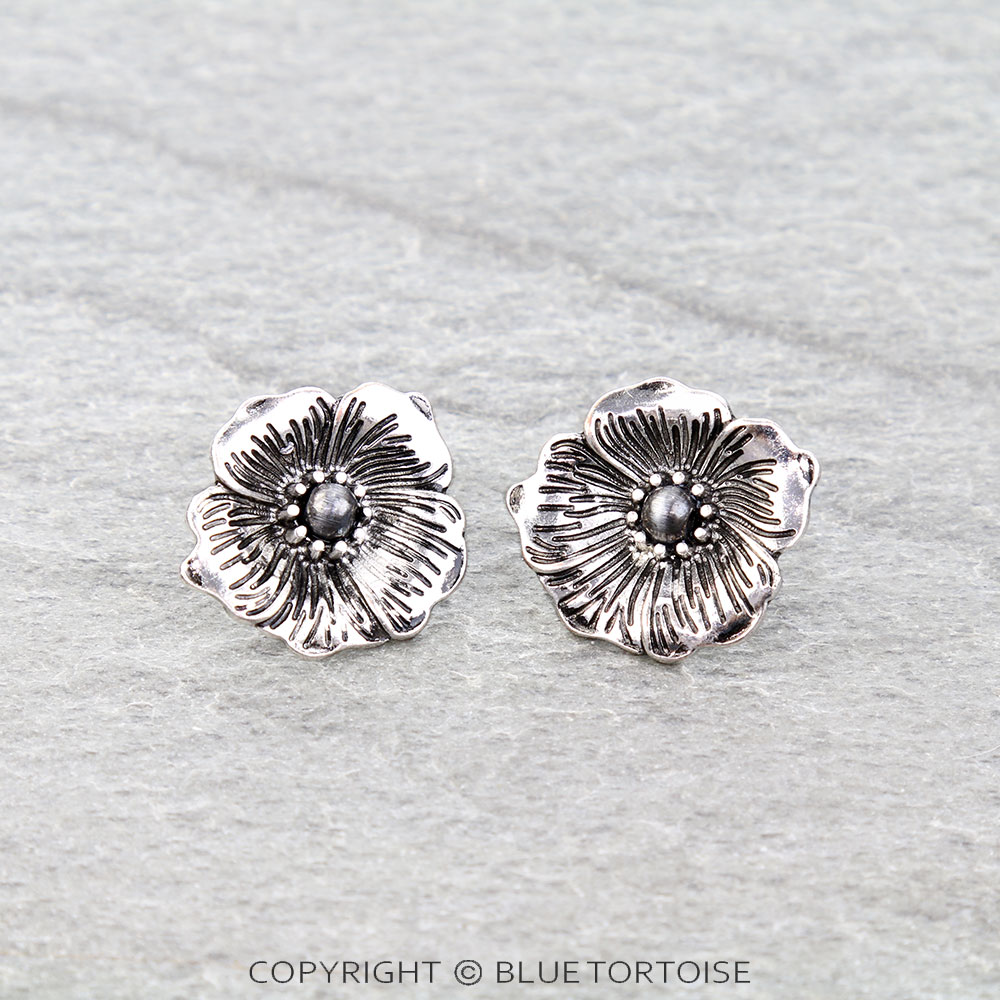 Western Flower Stud Earrings