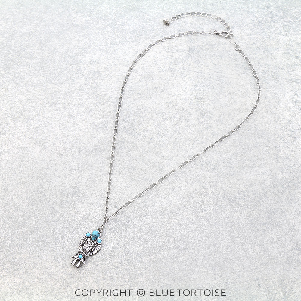 Western Tribal Guardian Stone Necklace