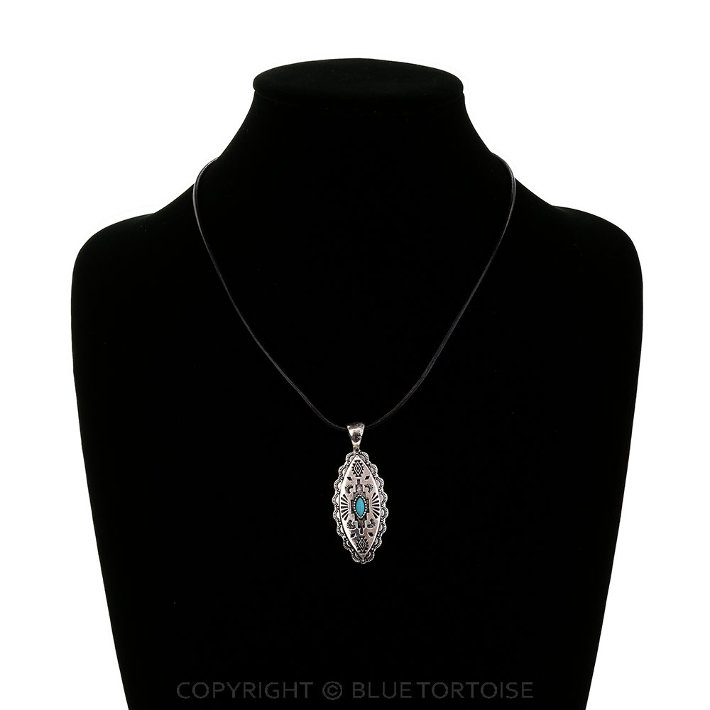 Western Aztec Pendant Necklace - Image 2
