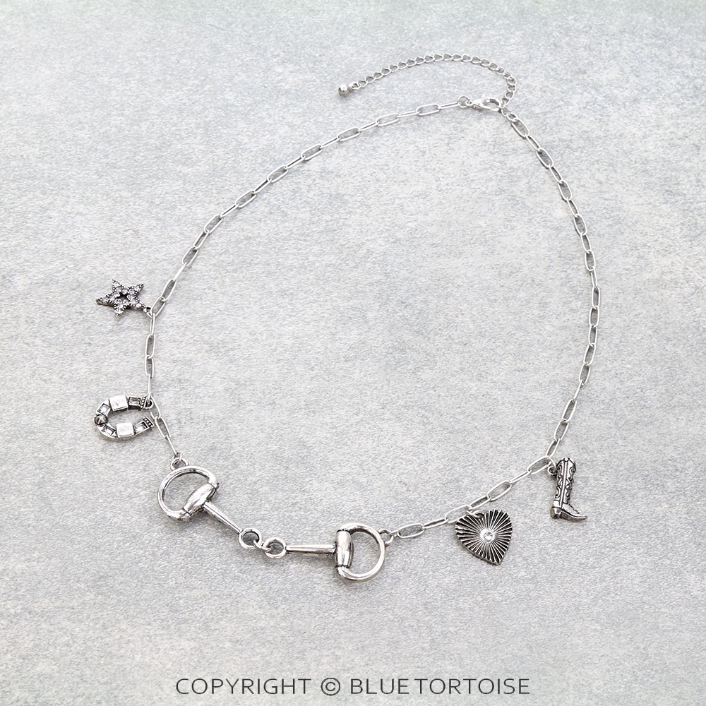 Western Horsebit Charm Necklace