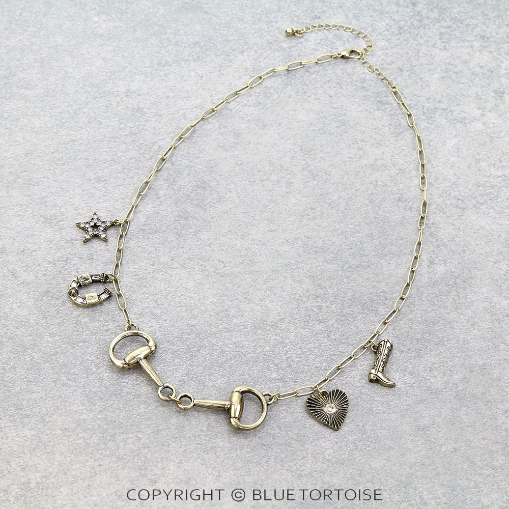 Western Horsebit Charm Necklace