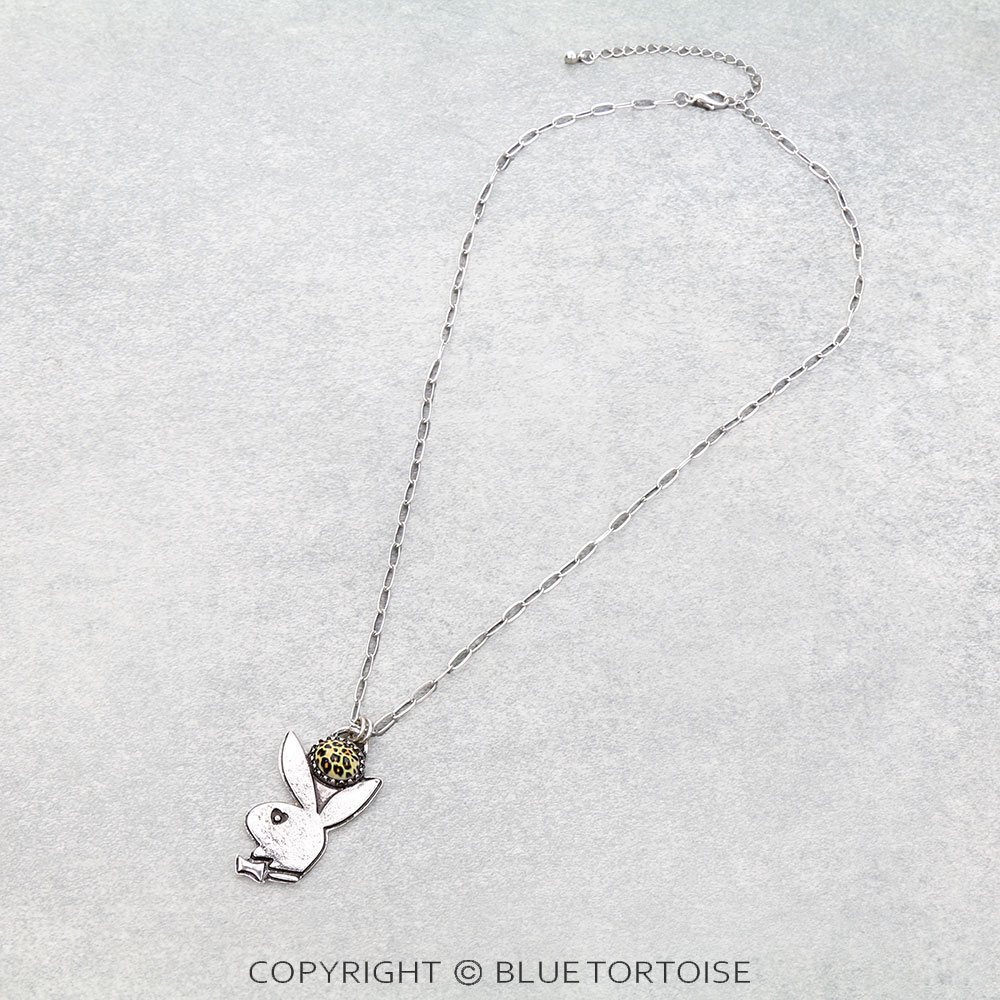 Western Bunny Pendant Necklace