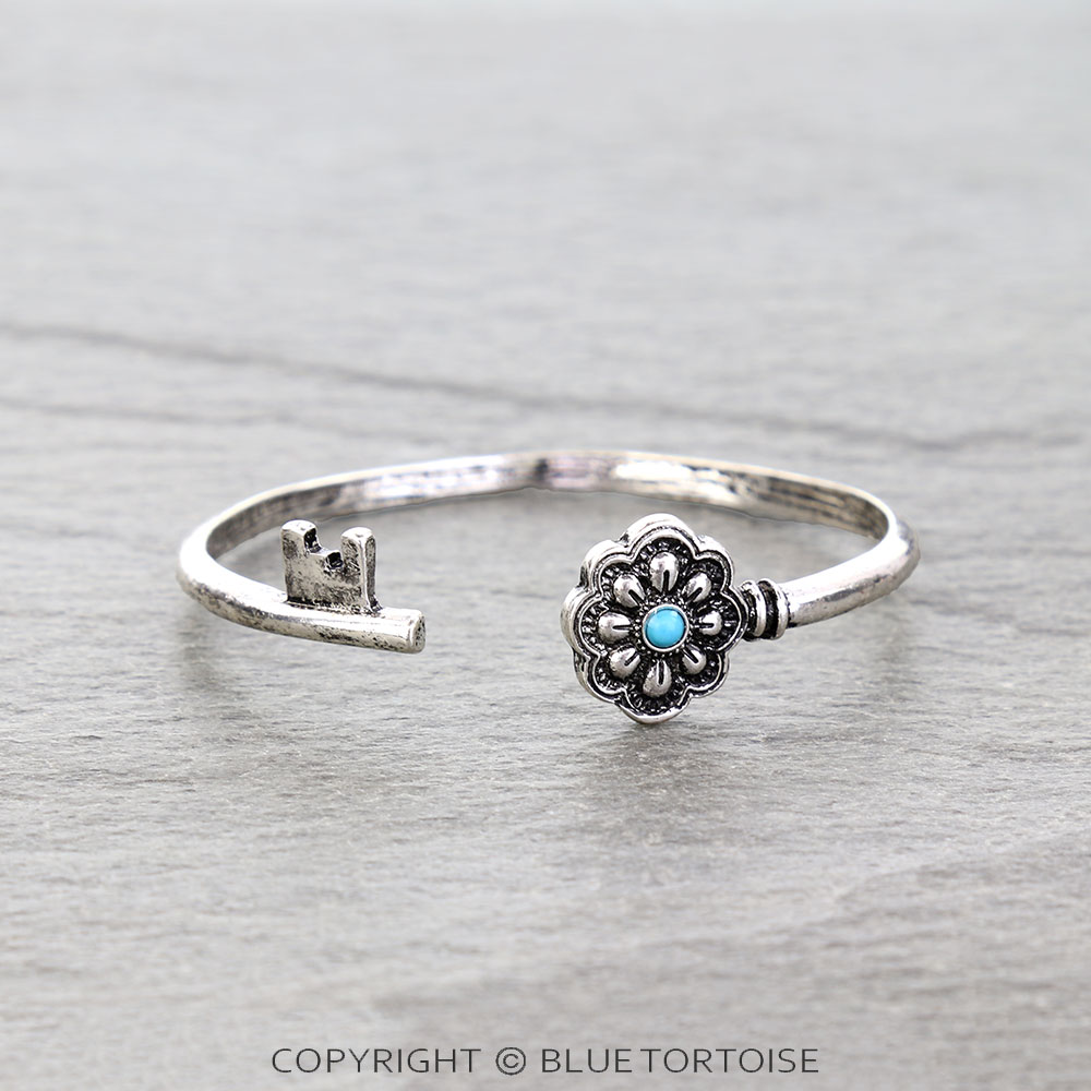 Western Ranch Key Open Cuff Bracelet