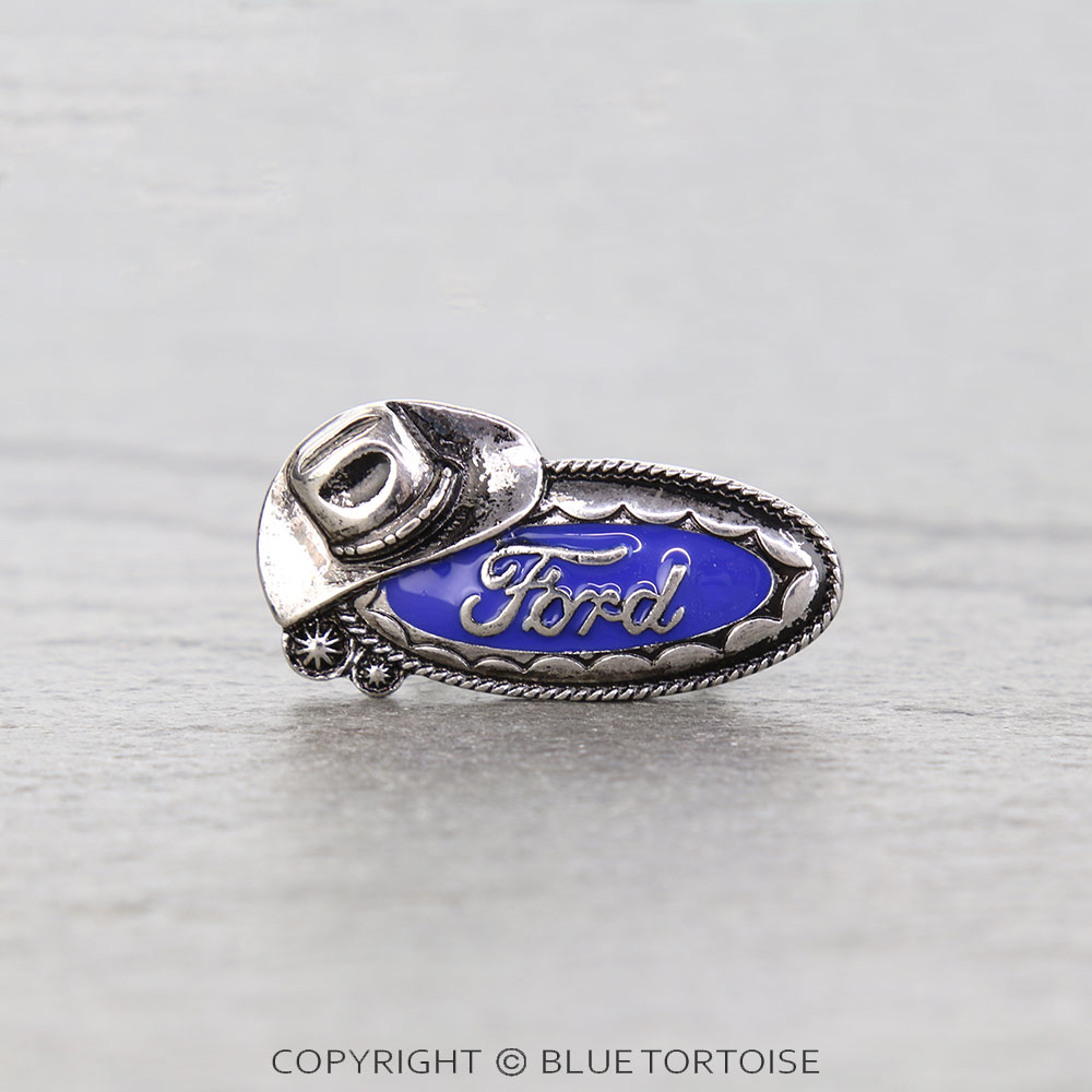 Western Car Logo Cuff Ring