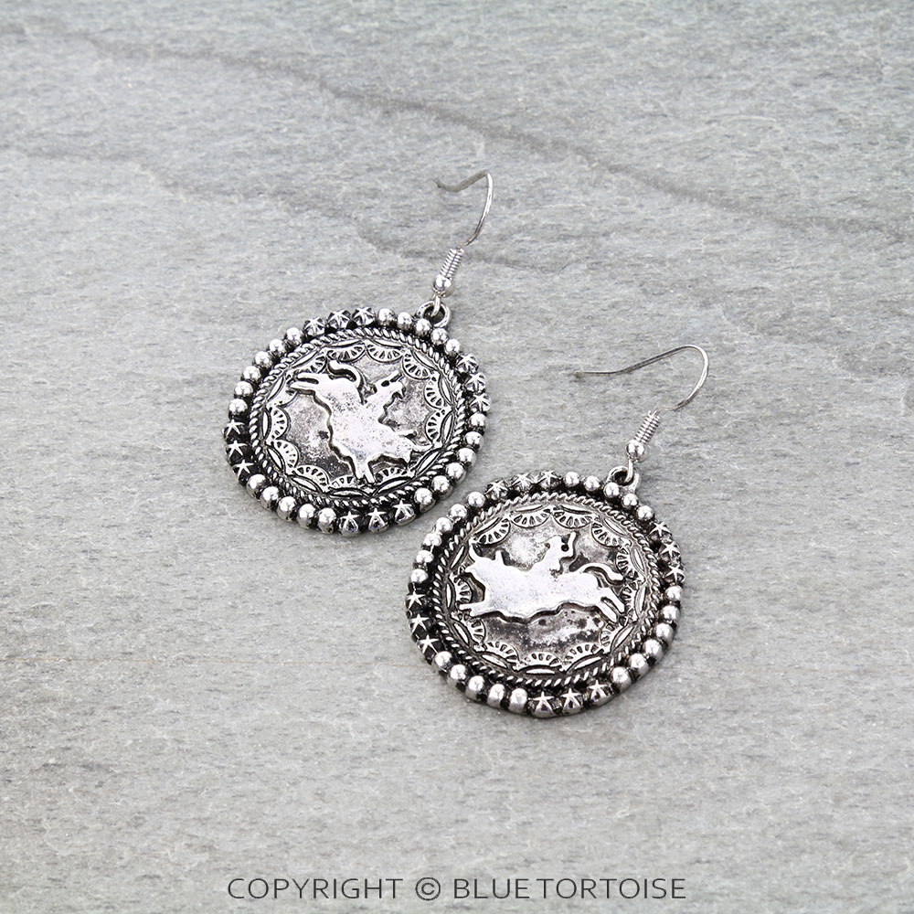 Western Rodeo Dangle Earrings