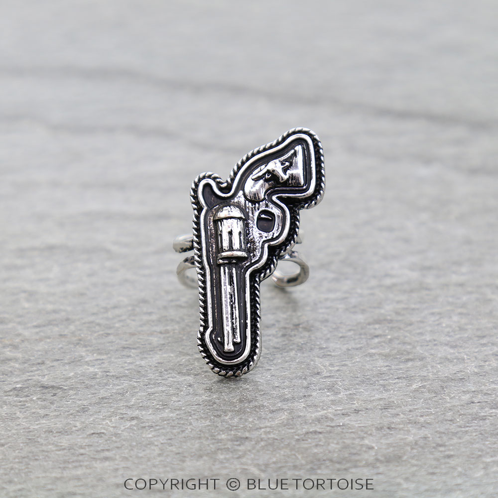 Western Gun Cuff Ring