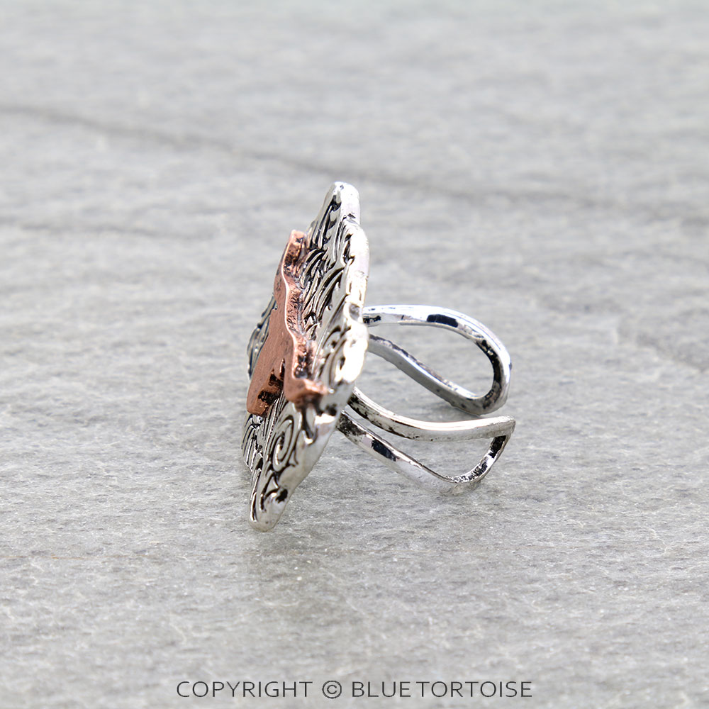 Western Steerhead Cuff Ring - Image 2