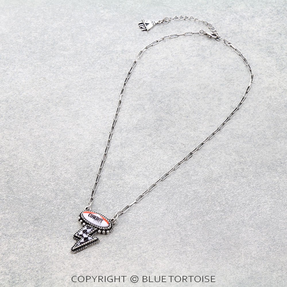 Western Cowboy Killer Checker Thunder Necklace