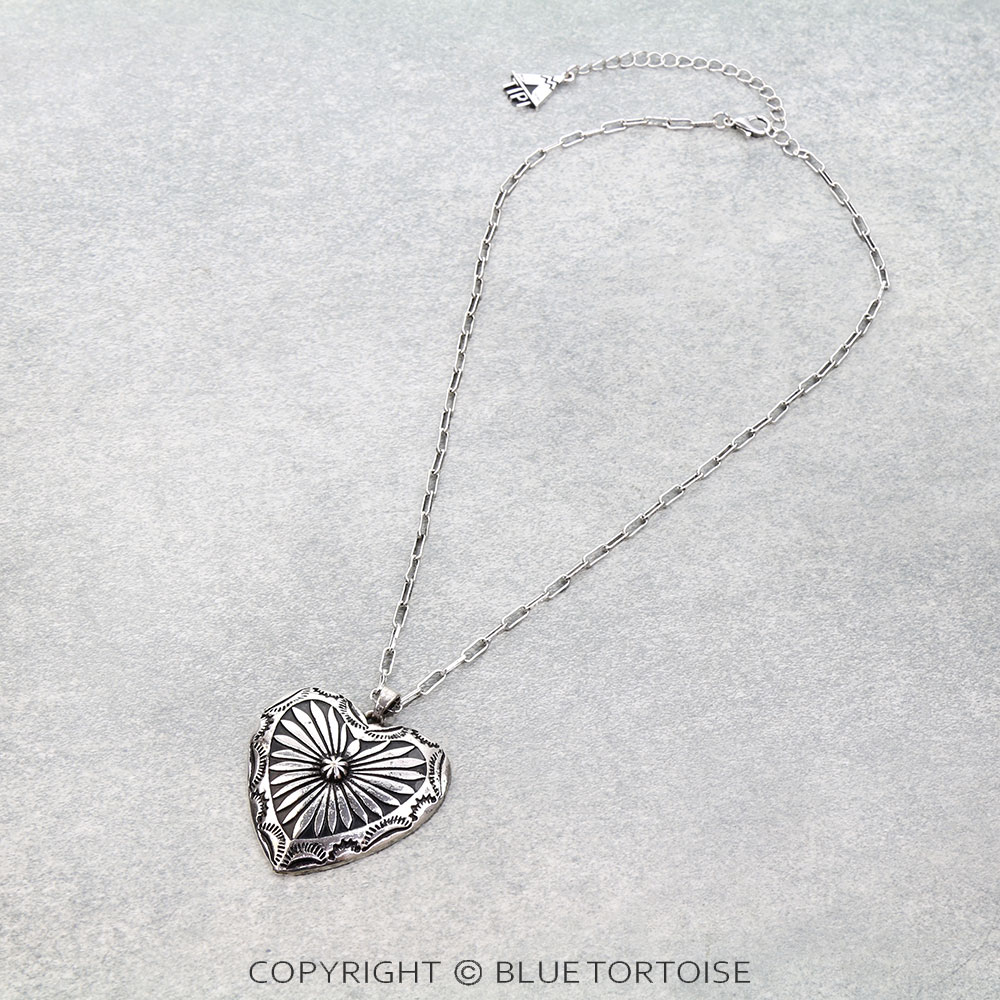 Western Heart Concho Necklace