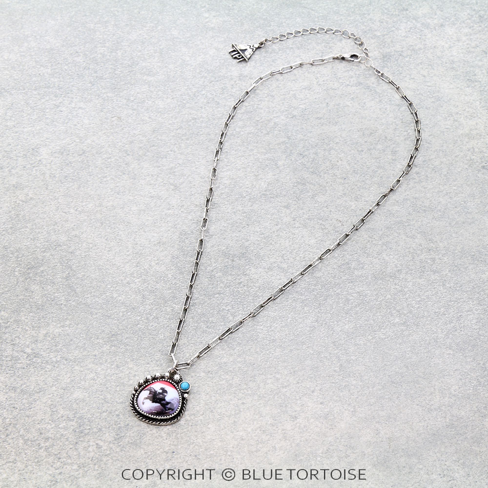 Western Cowboy Killer Theme Necklace