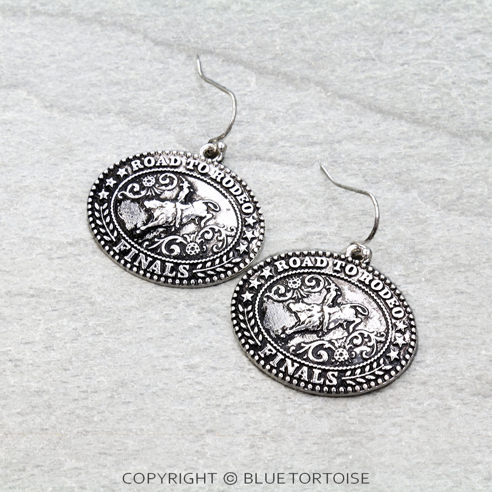 Western Road To Rodeo Dangle Earrings