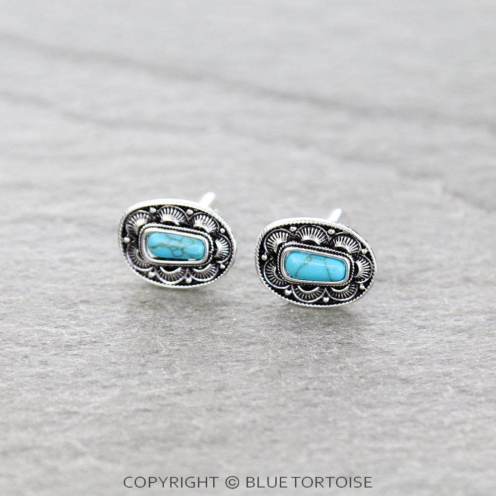 Western Oval Stone Shirts Cuff