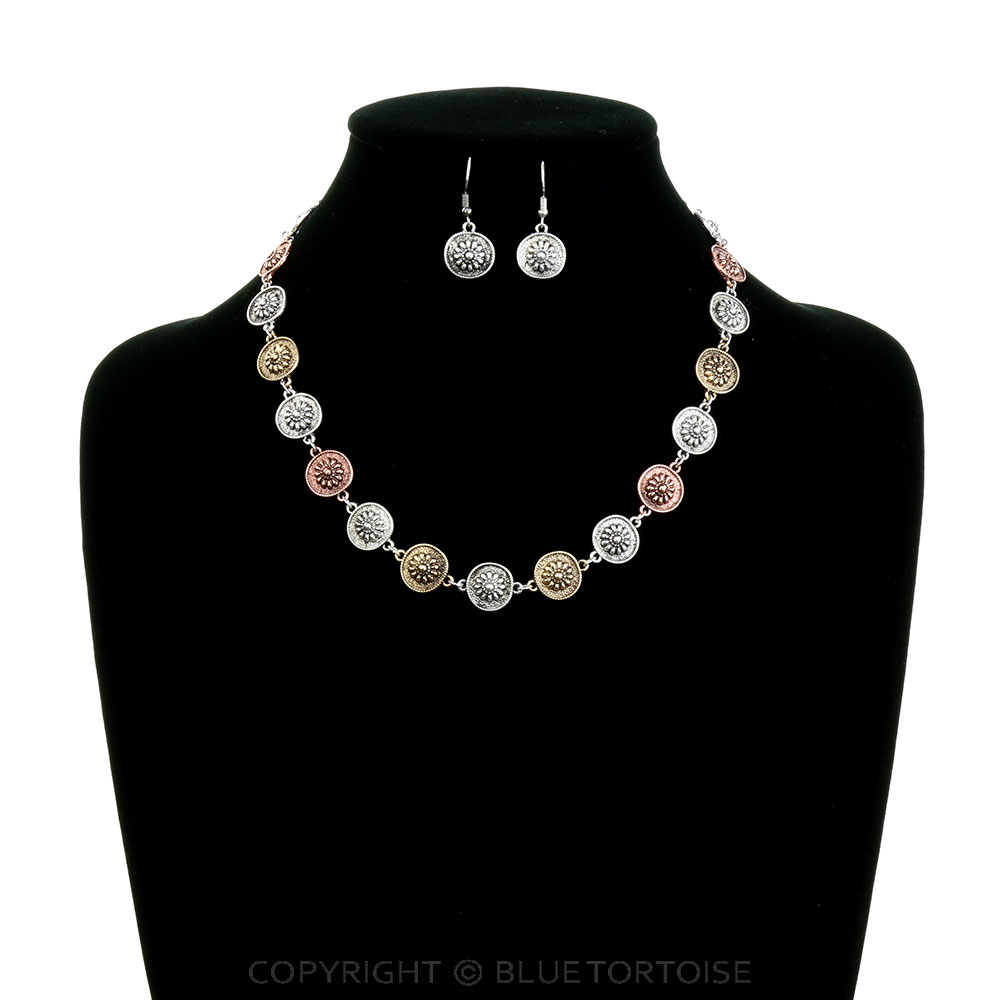 Western Concho Necklace Set - Image 2