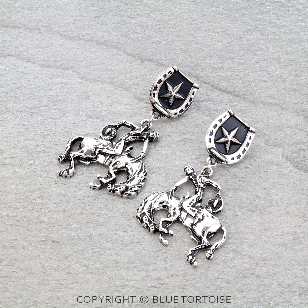 Western Horse Riding Stud Earrings