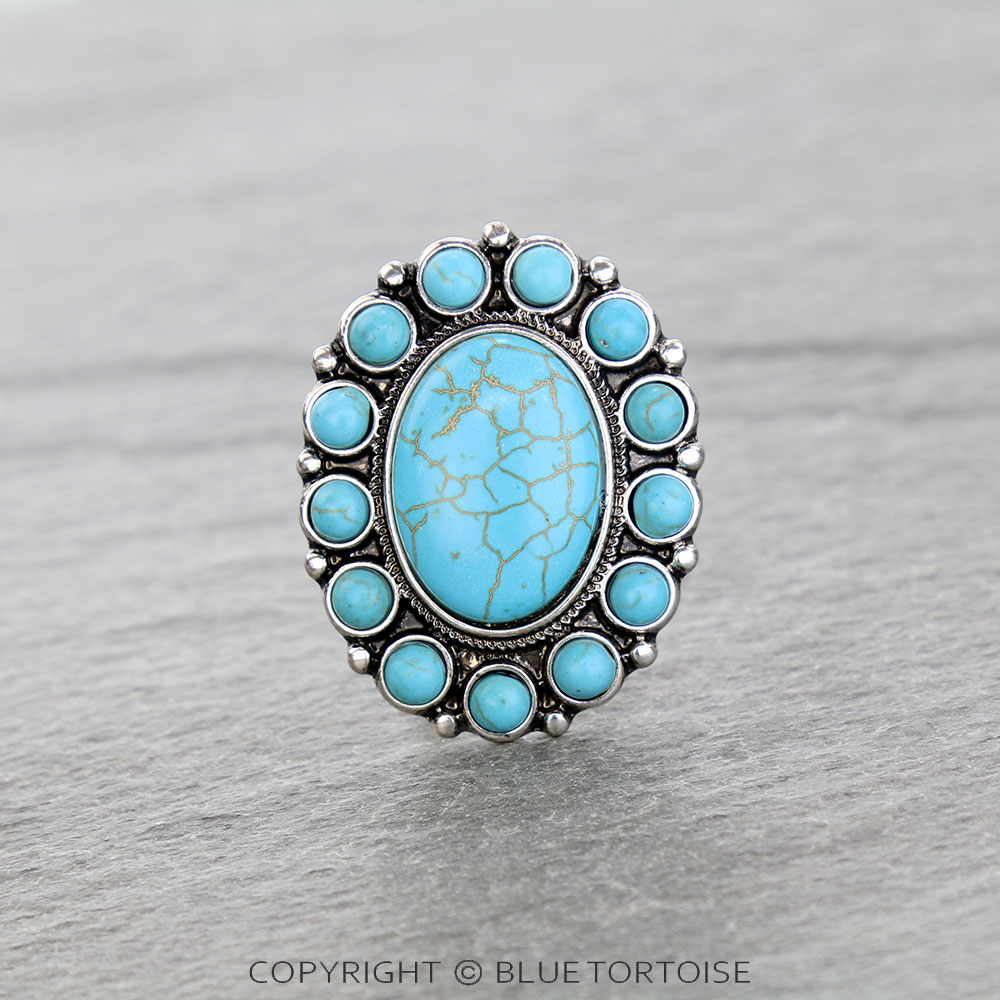 Western Concho Stone Bandana Slider