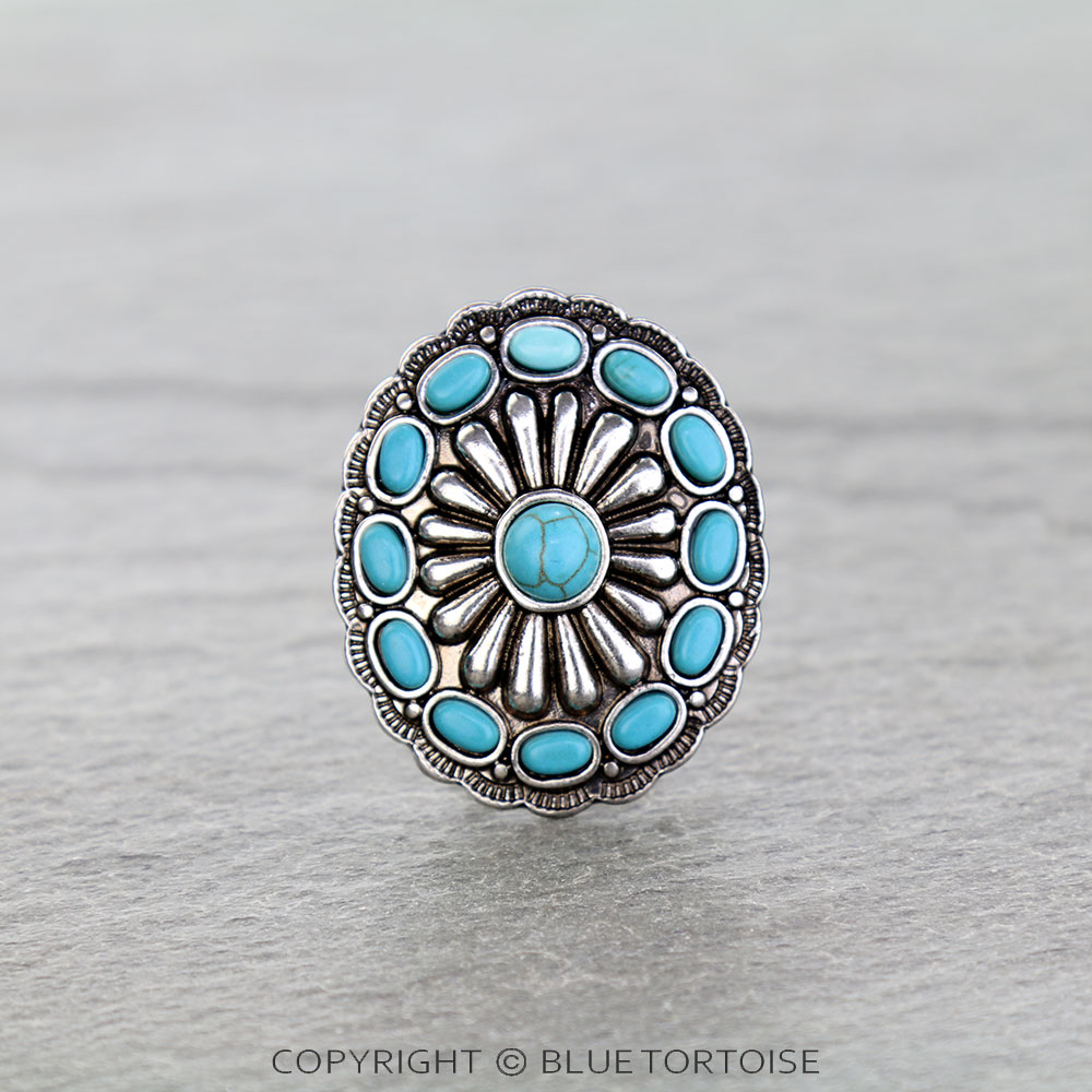 Western Concho Stone Bandana Slider