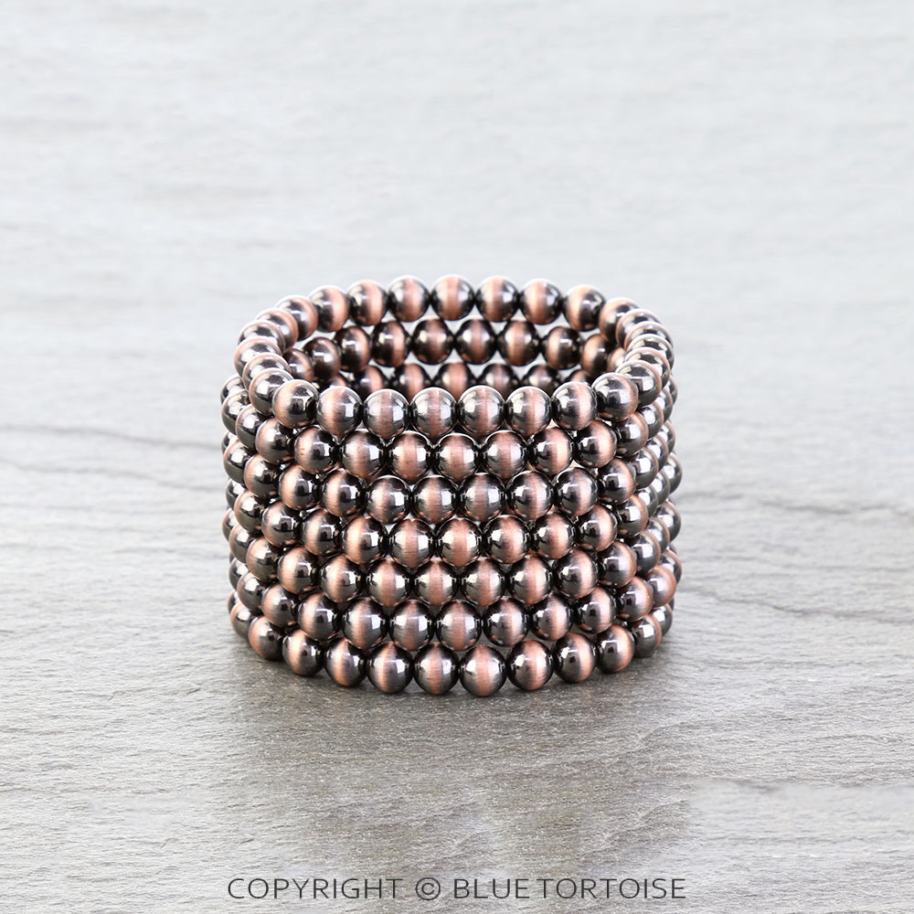 Western Navajo Style Pearl 7 Stackable Bracelet